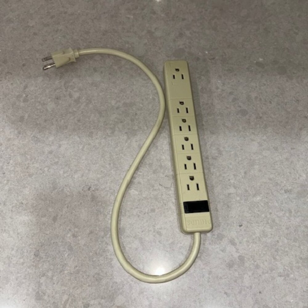 Philips Power Strip 6 Outlet Surge Protector Set of (2)